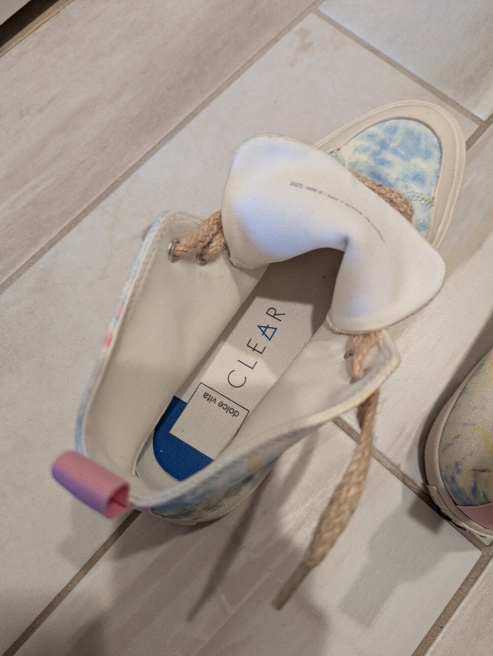 Anthropologie Dolce Vita High Top Tie Dye canvas Sneakers 9 - Picture 7 of 11